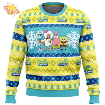 Christmas Nickelodeon Squarepants Ugly New Design Sweater Party 2024 Christmas