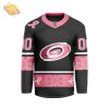 Custom Nhl Nashville Predators Specialize Pink Fight Breast Cancer V-Shaped New Design Limited Edition Jersey 2024