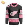 Custom Nhl Carolina Hurricanes Specialize Pink Fight Breast Cancer V-Shaped New Design Limited Edition Jersey 2024