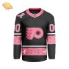 Custom Nhl Detroit Red Wings Special Pink Fight Breast Cancer V-Shaped New Design Limited Edition Jersey 2024