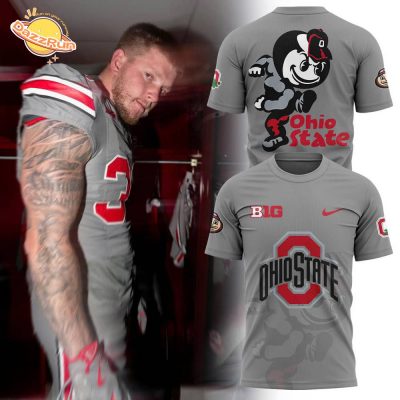 Men’S Ohio State Buckeyes Big Nike Gray Game Hot Limited New Design Version 2024 Shirt