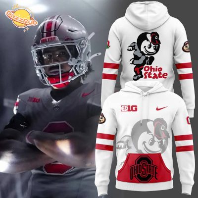 Men’S Ohio State Buckeyes Big Nike White Game Hot Limited New Design Version 2024 Hoodie