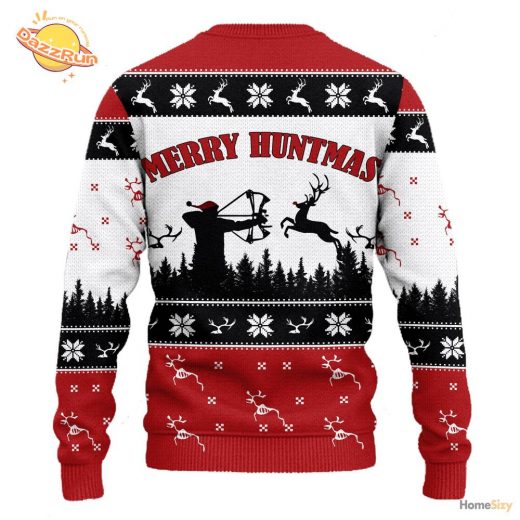 Merry Huntmas Hunting Very Hot Edition Ugly  Sweater 2024 Christmas