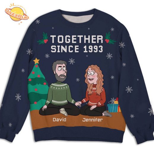 Personalized Custom For Couple Together Since 1993 New Design 2024 Sweater