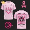 Tackle Breast Cancer Steelers White Hot New Design 2024 Black Shirt