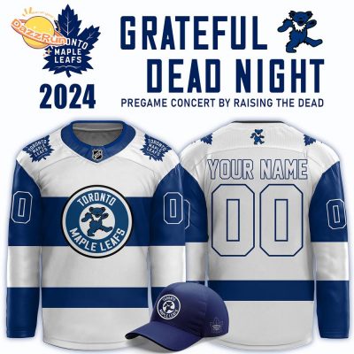 Toronto Maple Leafs Vs Grateful Dead Night Pregame Concert Bt Raising The Death 2024 Hot Limited Edition Custom Jersey