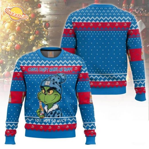 Coors Light Makes Me Happy You Not So Much Very Hot Ugly Sweater For 2024 Christmas