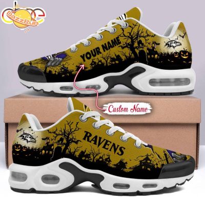 Custom Name Baltimore Ravens Halloween 2024 Air Max Plus Shoes – NFL Halloween Gear