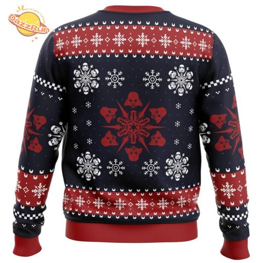 Emprire Snowflakes Vs Star Wars Ugly New Design Sweater 2024 Christmas