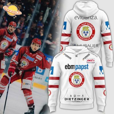 Evidanza Ebmpapst Landshut New Design White Hoodie 2024