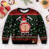 Funny Santa Xmas Reindeer Blue And Full Moon Ugly Unisex Sweater 2024 Christmas