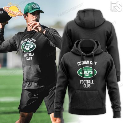 Gotham City New York Jets Football Club Aaron Rodgers 2024 Hoodie