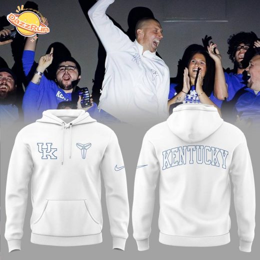 Uk Kentucky Basketball New Design 2024 White Hoodie