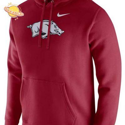 Men’S Nike Arkansas Razorbacks Football Hoodie 2024 Premium Version