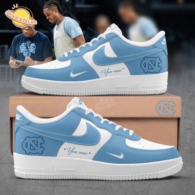 North Carolina Basketball Custom Name Limited Edition 2024 Air Force 1 Nike Sneaker Shoes