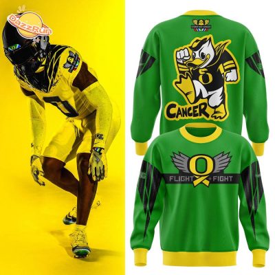 Oregon Football Ducks Cancer Flight Heroes Hot Design 2024 Sweatshirt