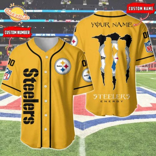 Steelers Energy New Version 2024 Personalized Baseball Jersey