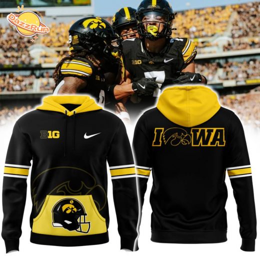 Yellow Iowa Hawkeye Football Pullover Nike Limited Edition Hoodie 2024