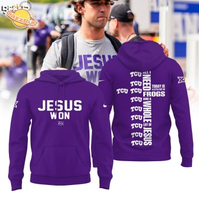 Jesus Won Tcu Football Purple Hoodie 2024