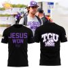 Jesus Won TCU Football Purple Shirt 2024 – Faith-Based College Football Apparel