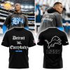 Black Detroit Lions 2024 NFL Crucial Catch Intercept Cancer Caro T-shirt – Support Cancer Awareness