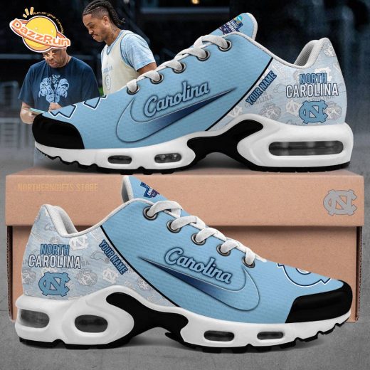 North Carolina Basketball Custom Name Limited Edition 2024 Air Max Shoes | Personalized Sports Footwear