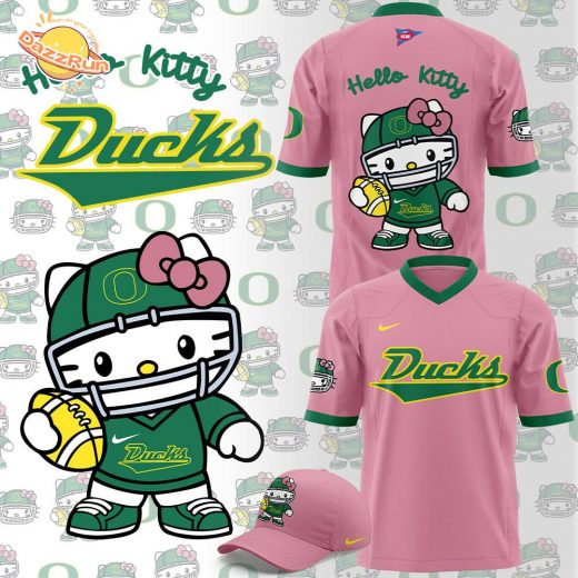 Oregon Ducks X Hello Kitty Limited Edition 2024 Football Jersey | Unique Fan Apparel