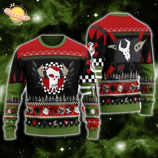 Orks Iconic Ugly Christmas Sweater – Gamer Holiday Wear