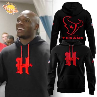 Houstan Texas Town Black Red 2024 Hot Design Hoodie