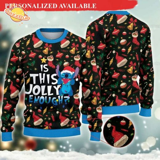 Stitch Santa Christmas Ugly Sweater – Disney Holiday Fashion