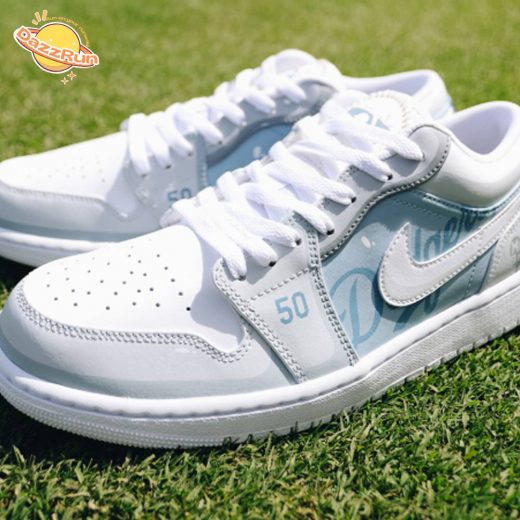 Los Angeles Dodgers Custom Jordans Nike Air Force 1 Sneakers