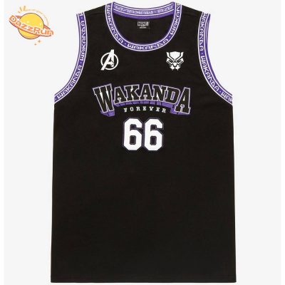 Marvel Black Panther Wakanda Forever Basketball Jersey