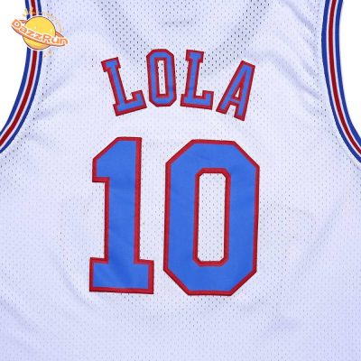 Men’S Basketball Jersey #10 Lola Space Movie Sports Shirts 90S Hiphop Party Clothing