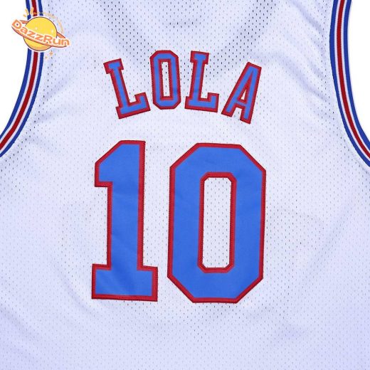 Men’S Basketball Jersey #10 Lola Space Movie Sports Shirts 90S Hiphop Party Clothing