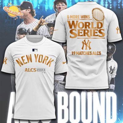 New York Yankees 2024 ALCS 19 Matches White T-Shirt – Special Edition