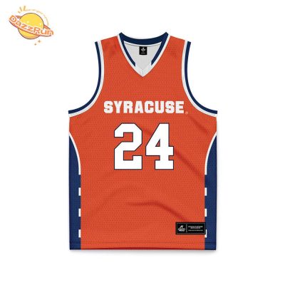 Syracuse Men’S Basketball Noah Lobdell Orange Basketball Jersey Best Gift For Fan 2024