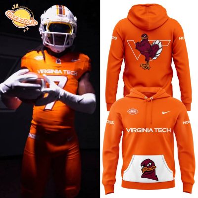 Virginia Tech X Nike Football Orange Hoodie 2024 Hot Design