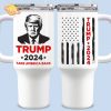 Fight To Restore American Greatness – US Election 40oz Stainless Steel Tumbler With Handle | Patriotic Drinkware