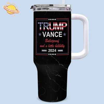 Believing In America Means Believing In Each Other – US Election 40oz Stainless Steel Tumbler With Handle | Empowering Drinkware