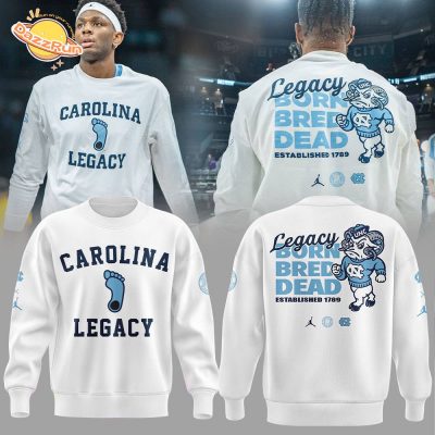 California Legacy UNC Basketball BORN BRED DEAD Limited Edition 2024 White T-Shirt