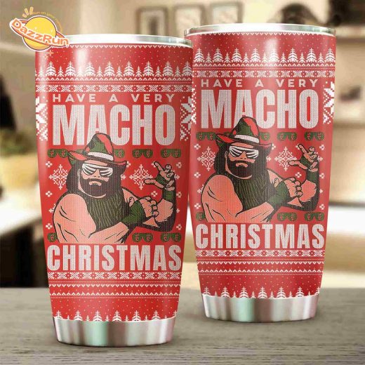 Have a Very Macho Man Randy Savage Christmas Tumbler