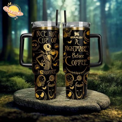 The Nightmare Before Coffee Christmas 40oz Tumbler | Perfect for Coffee Lovers