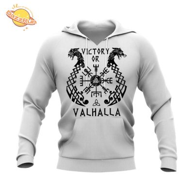 Victory or Valhalla Graphic Hoodie for Gamers