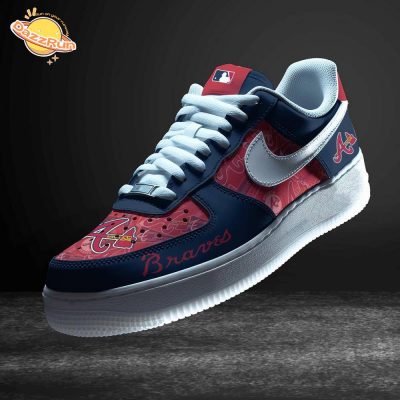 Atlanta Braves Air Force 1 Sneakers – Retro Baseball Look