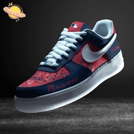 Atlanta Braves Multicolor Air Force 1 Sneakers – Baseball Apparel