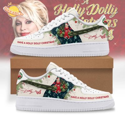 Have a Holly Dolly Christmas AF1 Nike Sneaker Shoes – Holiday Spirit