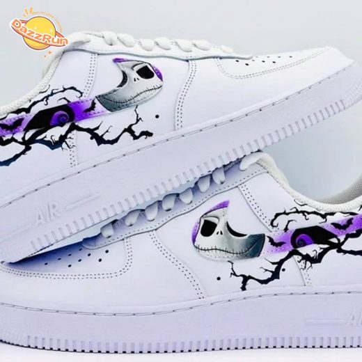 Jack Skellington AF1 Nike Sneaker Shoes – Unique Christmas Design