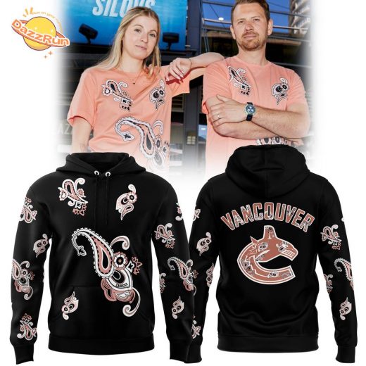 Special Vancouver Canucks Hockey Team Paisley Black Hoodie On Sale – Great Deals for Fans