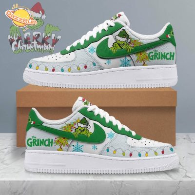 The Grinch Personalized Sneakers Shoes – Unique Holiday Gifts for Fans