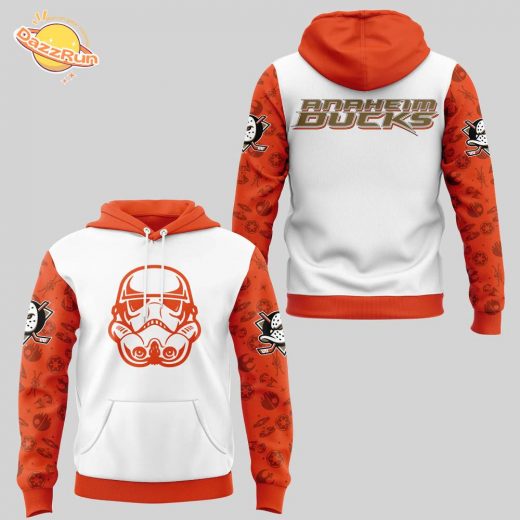 2024 Anaheim Ducks x Star Wars Night Hoodie, themed apparel, hockey fandom.